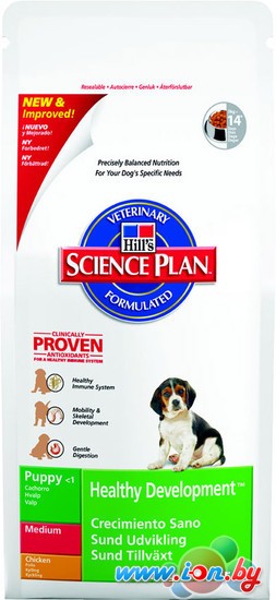 Корм для собак Hills Science Plan Puppy Healthy Development Medium Курица 12 кг в Гомеле