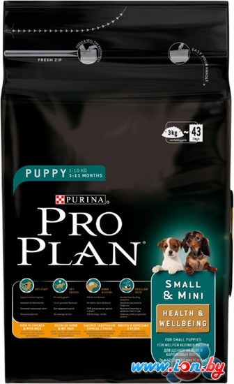 Корм для собак Pro Plan Puppy Small & Mini Chicken & Rice 7 кг в Гомеле