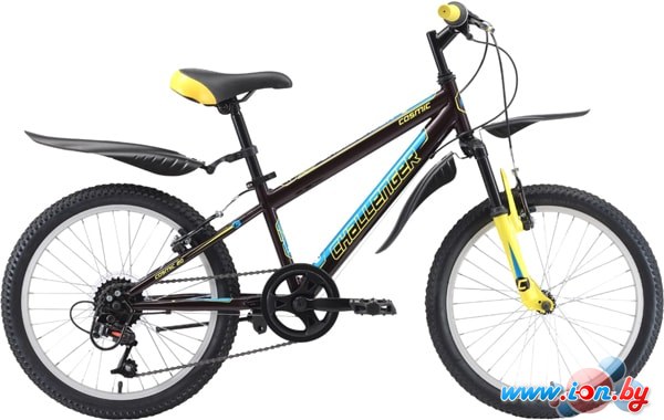 Детский велосипед Challenger Cosmic 20 (черный/желтый, 2018) в Могилёве