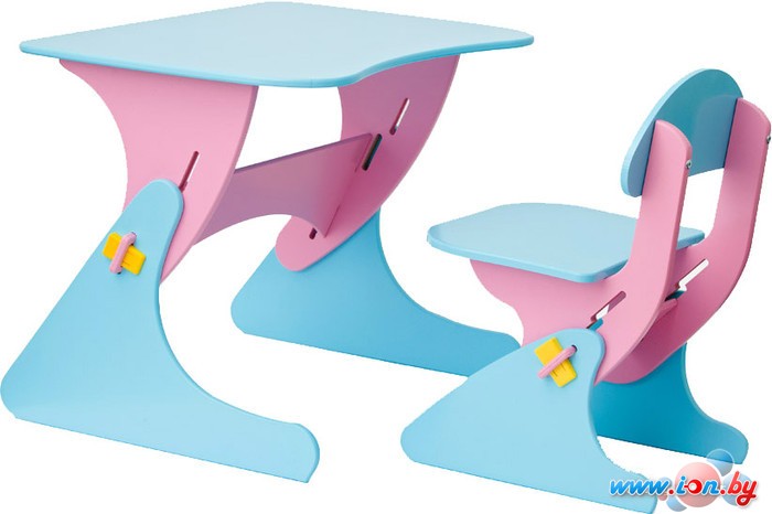 Детский стол Столики Детям Буслик Б-РГ (розовый/голубой) в Гомеле