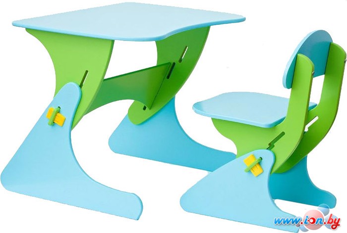 Детский стол Столики Детям Буслик Б-СГ (салатовый/голубой) в Гомеле