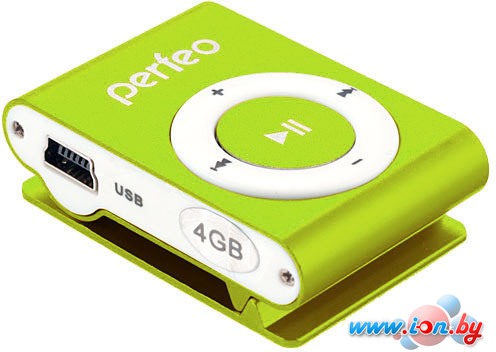 MP3 плеер Perfeo VI-M001-4GB Music Clip Titanium Green в Гомеле