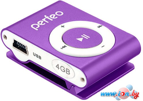MP3 плеер Perfeo VI-M001-4GB Music Clip Titanium Purple в Витебске