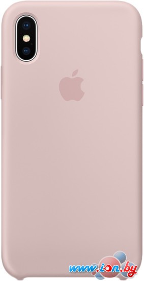 Чехол Apple Silicone Case для iPhone X Pink Sand в Бресте