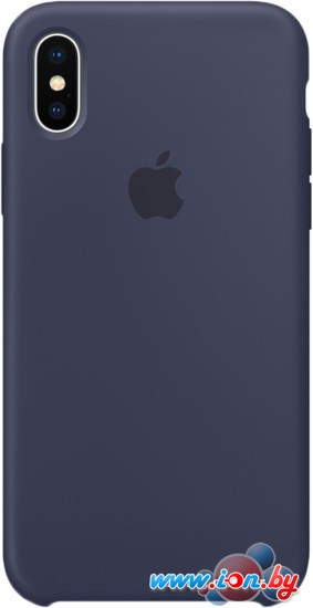 Чехол Apple Silicone Case для iPhone X Midnight Blue в Бресте