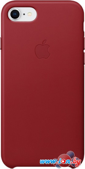 Чехол Apple Leather Case для iPhone 8 / 7 Red в Минске