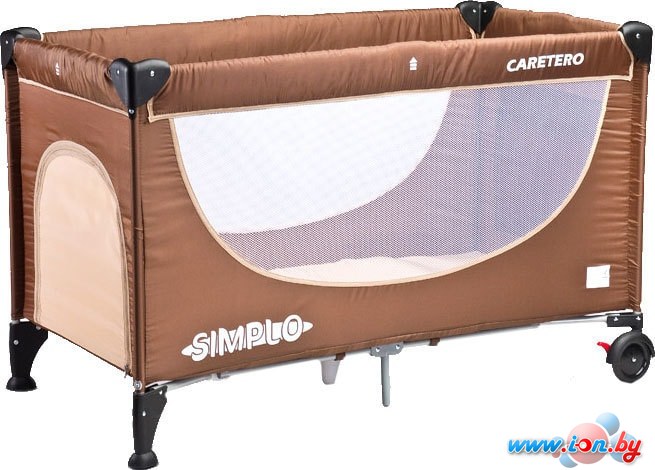 Манеж-кровать Caretero Simplo (коричневый) в Гомеле
