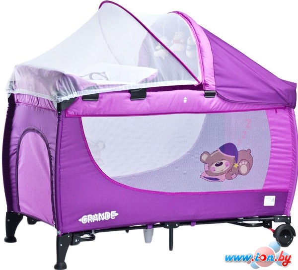 Манеж-кровать Caretero Grande 2016 (фиолетовый) в Гомеле