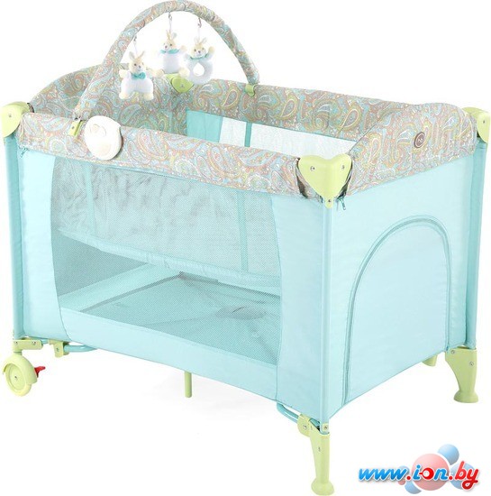 Манеж-кровать Happy Baby Lagoon V2 (голубой) в Гомеле