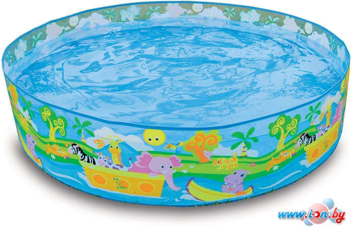 Каркасный бассейн Intex Happy Animals Clearview Snapset Pool 122x25 (58474) в Гродно