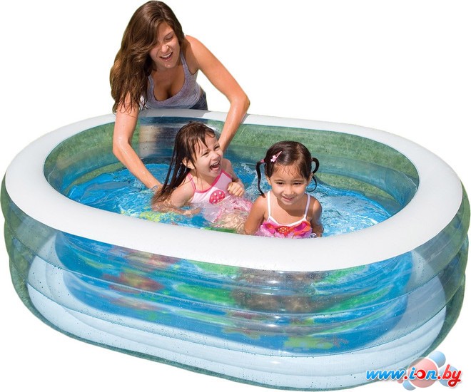 Надувной бассейн Intex Oval Whale Fun 163x107x46 (57482) в Гродно