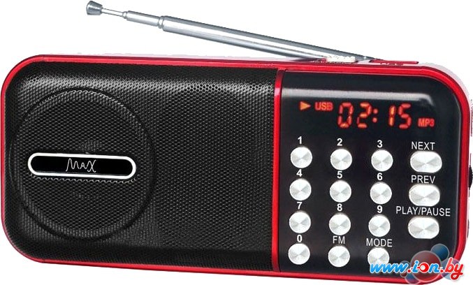 Радиоприемник Max MR-321 (черный/красный) в Бресте