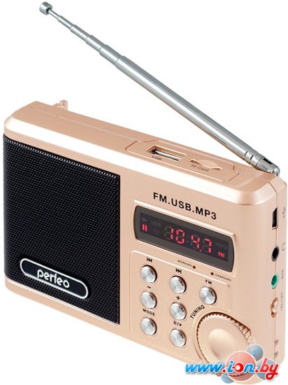 Радиоприемник Perfeo PF-SV922 (золотистый) в Бресте