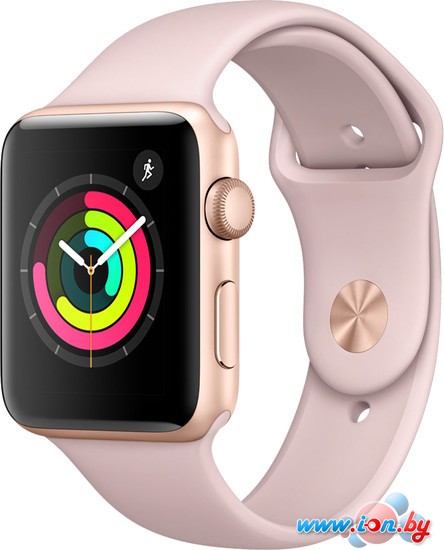 Умные часы Apple Watch Series 3 42 мм (золотистый алюминий/розовый песок) в Гродно