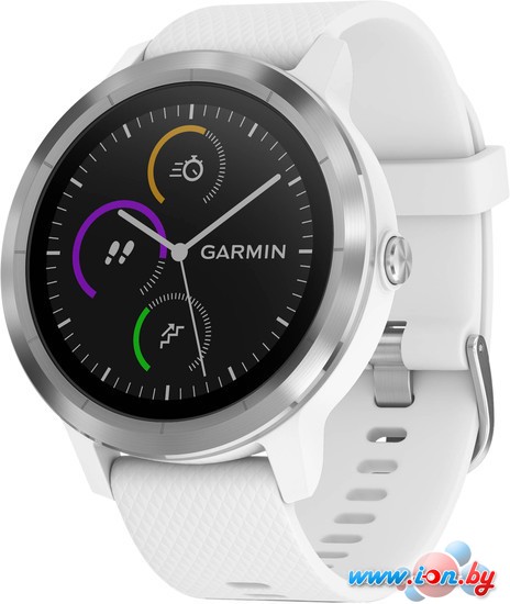 Умные часы Garmin Vivoactive 3 (серебристый/белый) в Гомеле