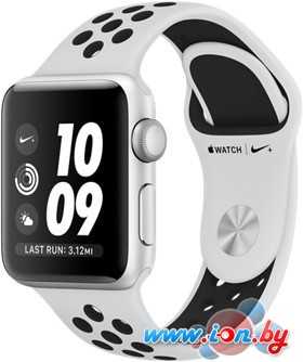 Умные часы Apple Watch Nike+ 38 мм (серебристый алюминий/чистая платина, черный) в Витебске