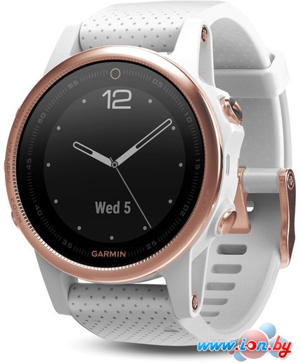 Умные часы Garmin Fenix 5S Sapphire 42mm (золотистый/белый) [010-01685-17] в Витебске