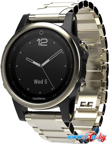 Умные часы Garmin Fenix 5S Sapphire 42mm (серебристый/серебристый) [010-01685-15] в Гомеле