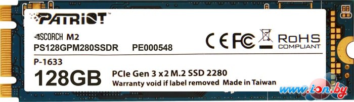 SSD Patriot Scorch M.2 128GB PS128GPM280SSDR в Могилёве