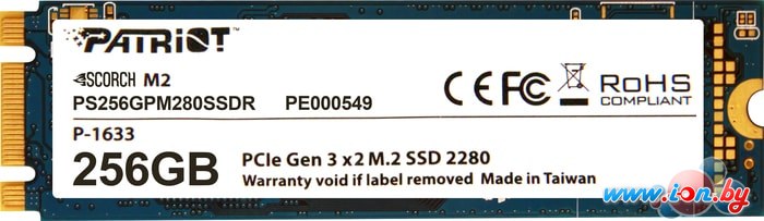 SSD Patriot Scorch M.2 256GB PS256GPM280SSDR в Гомеле