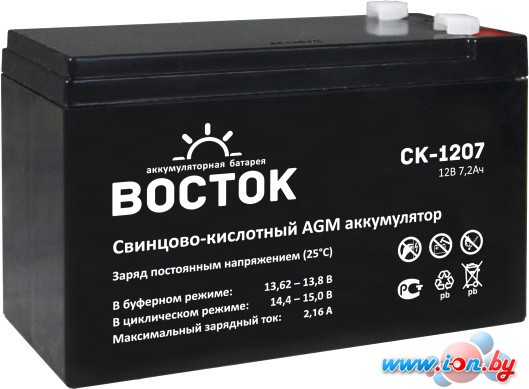 Аккумулятор для ИБП Восток СК-1207 (12В/7.2 А·ч) в Бресте