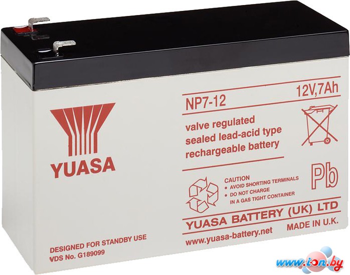 Аккумулятор для ИБП Yuasa NP7-12 (12В/7 А·ч) в Бресте