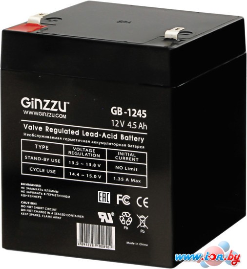 Аккумулятор для ИБП Ginzzu GB-1245 (12В/4.5 А·ч) в Бресте