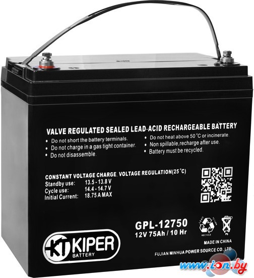 Аккумулятор для ИБП Kiper GPL-12750 (12В/75 А·ч) в Бресте