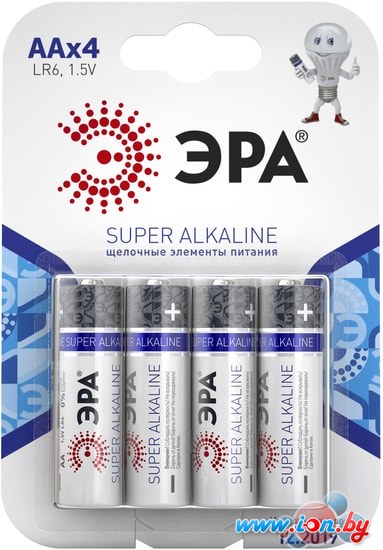 Батарейки ЭРА Super Alkaline AA 4 шт. в Гомеле