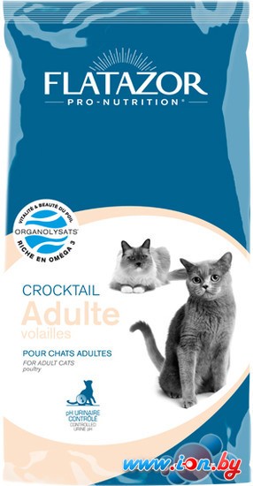 Корм для кошек Flatazor Crocktail Adulte Volailles 12 кг в Минске