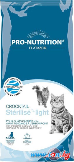 Корм для кошек Flatazor Crocktail Sterilise - Light 12 кг в Минске
