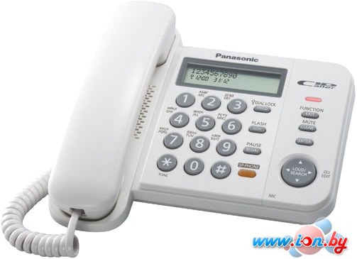 Проводной телефон Panasonic KX-TS2358RUW (белый) в Бресте