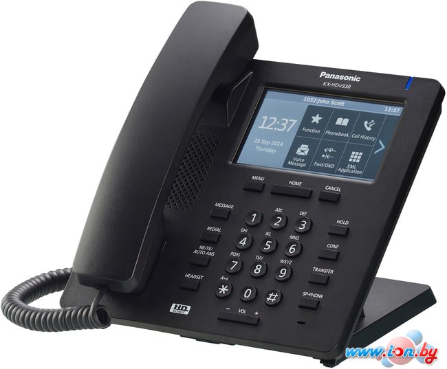 Проводной телефон Panasonic KX-HDV330RUB (черный) в Бресте