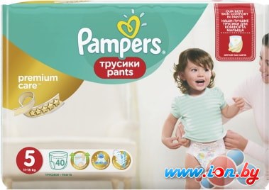 Трусики Pampers Premium Care Pants 5 Junior (40 шт) в Могилёве