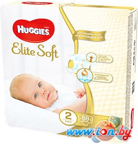 Подгузники Huggies Elite Soft 2 (88шт) в Витебске