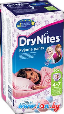 Трусики Huggies DryNites 4-7 лет для девочек (10 шт) в Гомеле