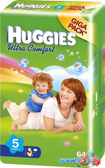 Подгузники Huggies Ultra Comfort 5 Giga Pack (64 шт) в Минске