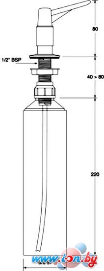 Дозатор для жидкого мыла McAlpine HC20CP в Бресте