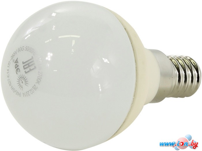 Светодиодная лампа ЭРА P45 E14 5 Вт 2700 К [P45-5w-827-E14] в Гомеле