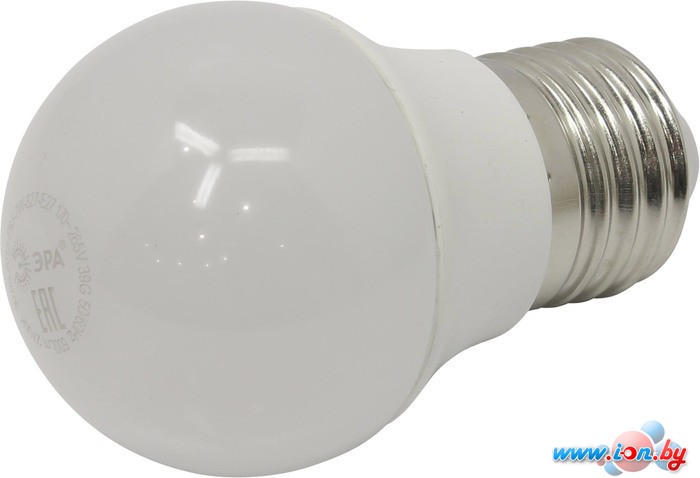 Светодиодная лампа ЭРА P45 E27 7 Вт 2700 К [P45-7w-827-E27] в Могилёве