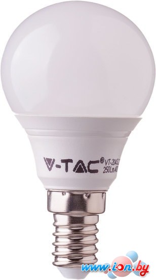 Светодиодная лампа V-TAC P45 E14 3 Вт 2700 К VT-2043 в Бресте