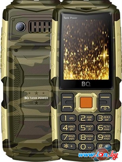 Мобильный телефон BQ-Mobile BQ-2430 Tank Power (камуфляж/золотистый) в Витебске