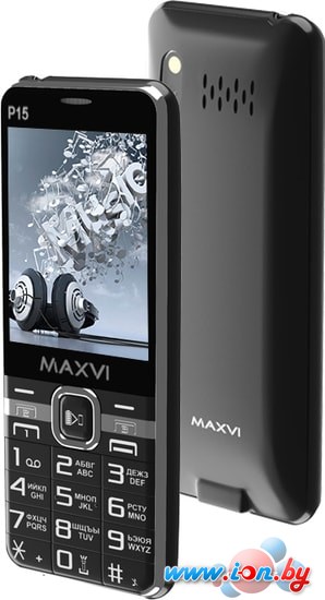 Мобильный телефон Maxvi P15 (черный) в Могилёве