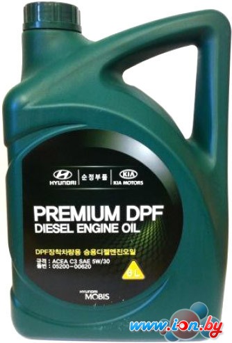 Моторное масло Hyundai/KIA Premium DPF Diesel 5W-30 6л (05200-00620) в Гомеле