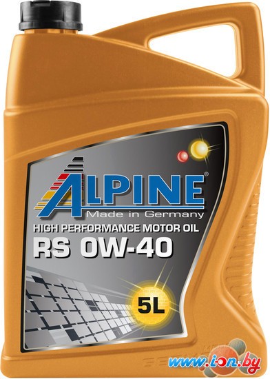 Моторное масло Alpine RS 0W-40 Vollsynth 5л в Гродно