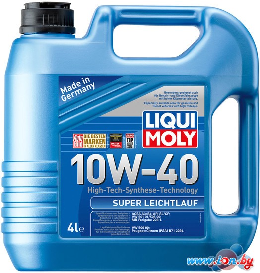 Моторное масло Liqui Moly Super Leichtlauf 10W-40 4л в Витебске