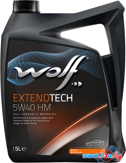 Моторное масло Wolf ExtendTech 5W-40 HM 5л в Бресте