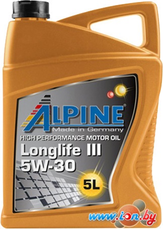 Моторное масло Alpine Longlife III 5W-30 5л в Гомеле