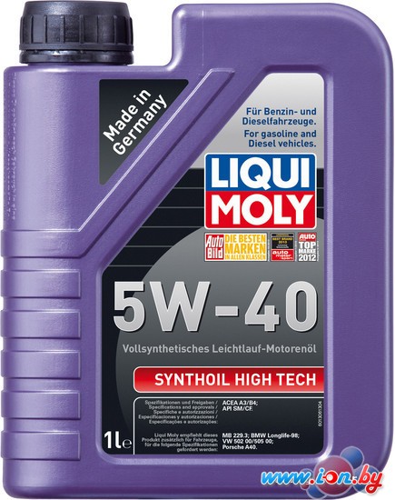 Моторное масло Liqui Moly Synthoil High Tech 5W-40 1л в Витебске