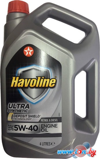 Моторное масло Texaco Havoline Ultra 5W-40 4л в Гомеле